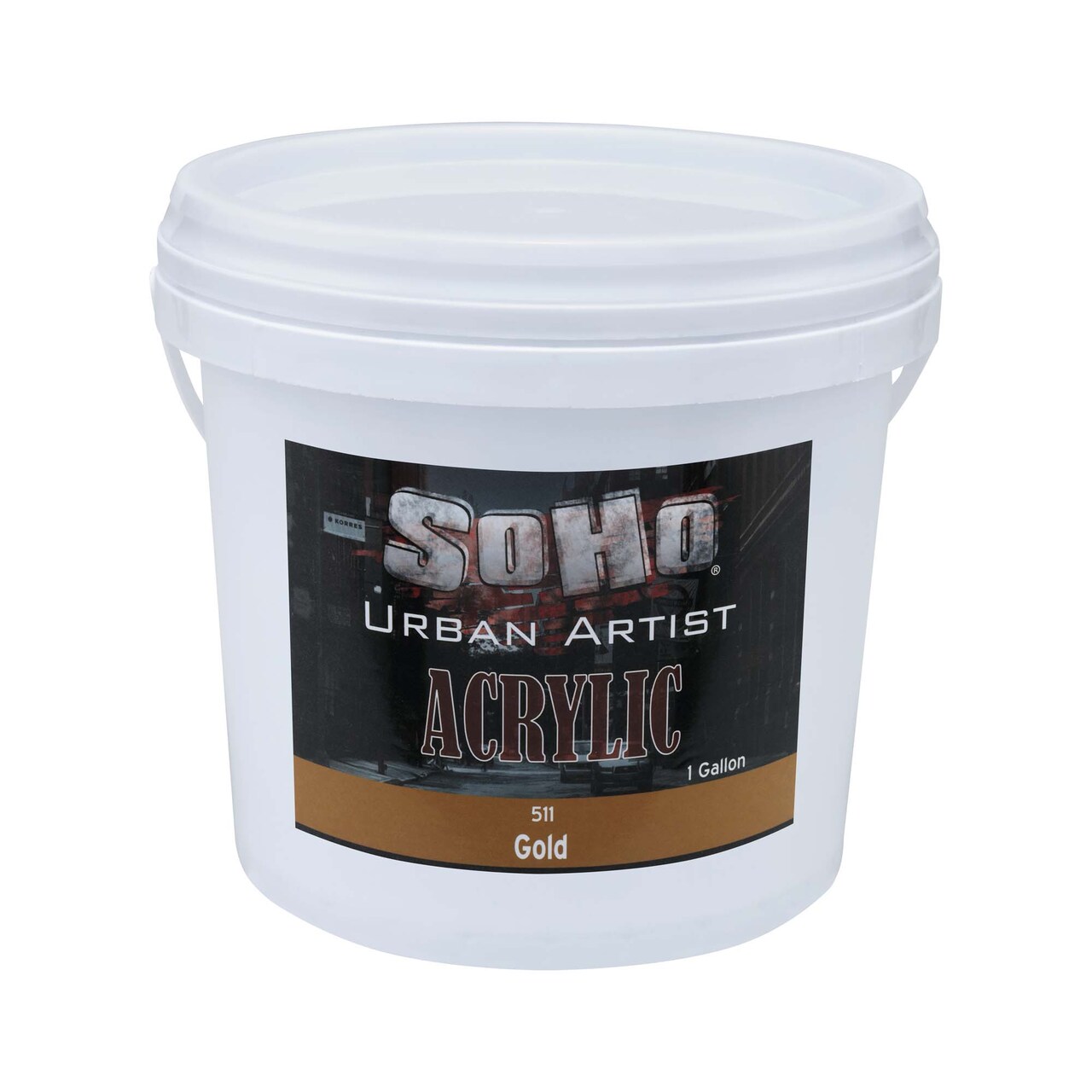 SoHo Urban Artist Heavy Body Acrylic Paint - 1 Gallon - Thick, Rich Color, Excellent Coverage, Professional Quality - Artists Acrylic Paint